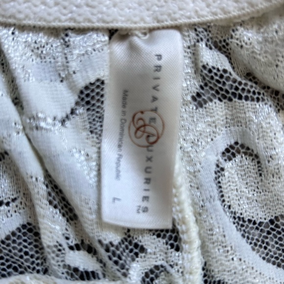 Private Luxuries Vintage Babydoll Lace Mini Dress size Large - Picture 10 of 10